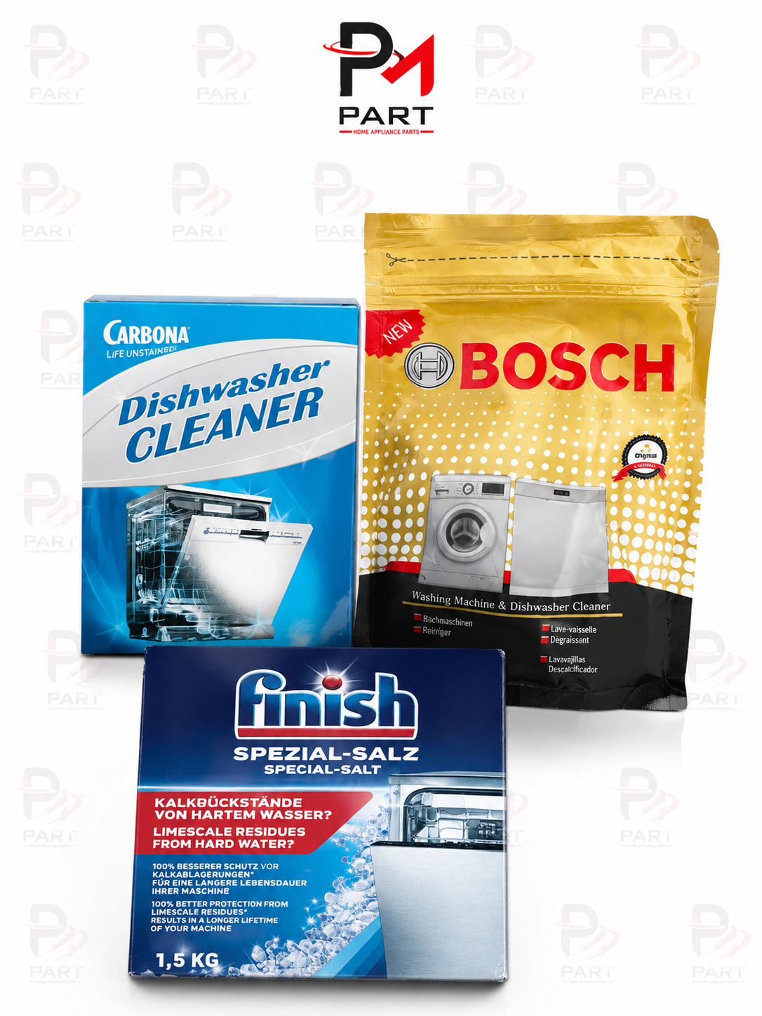 پک ویژه اقتصادی نمک ظرفشویی فینیش جرمگیر کربونا اصلی جرمگیر بوش