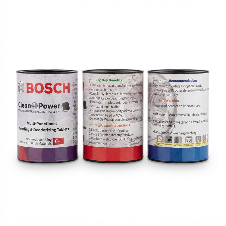 جرم گیر لباسشویی Clean Power بوش Bosch ۱۰ عددی ساخت ترکیه