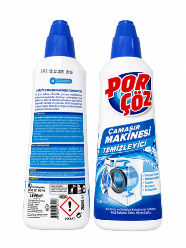 جرم گیر ماشین لباسشویی پورچوز Porçöz 250 میلی لیتر اصل ترکیه