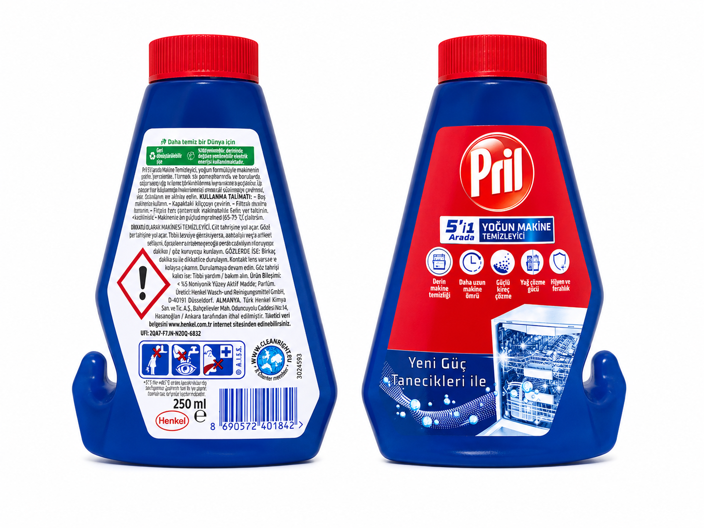 ژل جرم گیر ماشین ظرفشویی پریل Pril اصلی 250 میلی لیتر 5 کاره