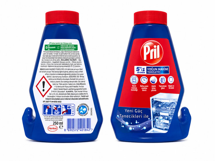 ژل جرم گیر ماشین ظرفشویی پریل Pril اصلی 250 میلی لیتر 5 کاره
