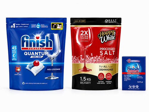 پک قرص فینیش کوانتوم 45 عددی اورجینال + نمک هپی وایت گلدیران + جرمگیر فینیش