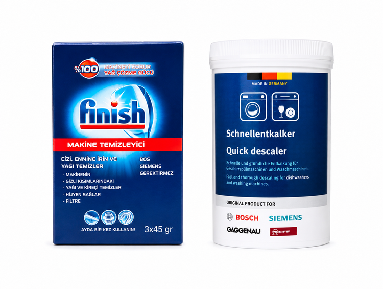 پک جرمگیر ماشین لباسشویی و ظرفشویی Schanellentkalker 300 گرمی و جرمگیر فینیش سه عددی
